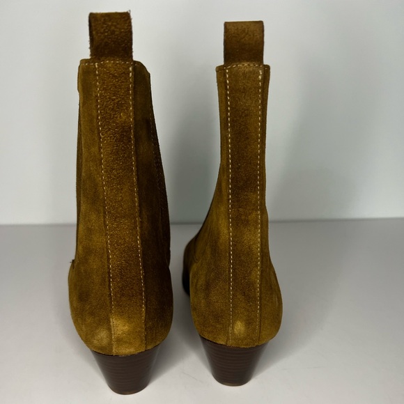 AMELYA LEATHER ANKLE BOOTS WITH ELASTIC - Picture 4 of 5